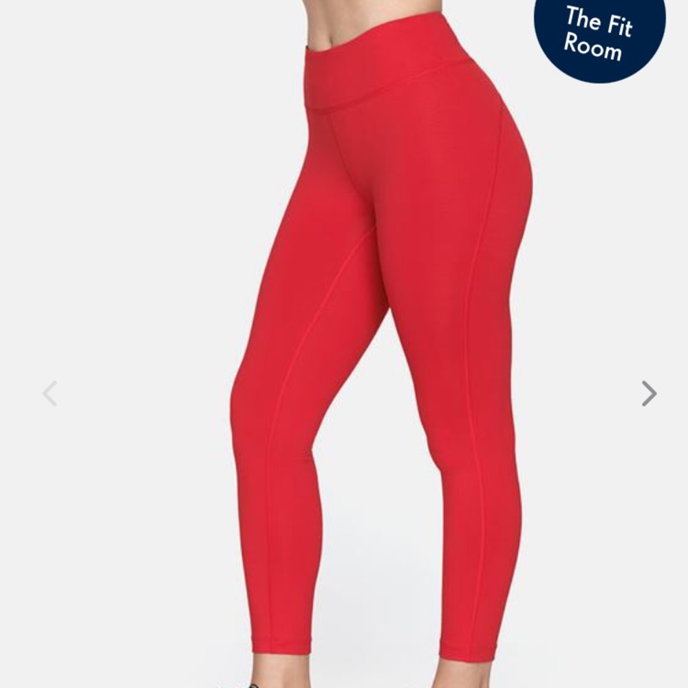 Outdoor Voices Red TechSweat Flex 7/8 Leggings